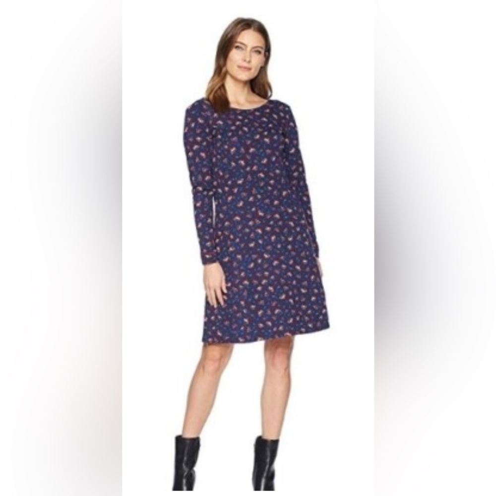 Hatley Blue A-Line Long Sleeve Dress